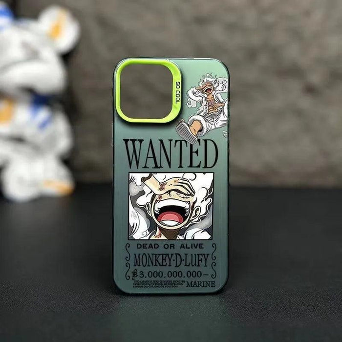 Coques iPhone One Piece Wanted Nika-Manga Shop-Vert-iPhone 14-Manga Shop