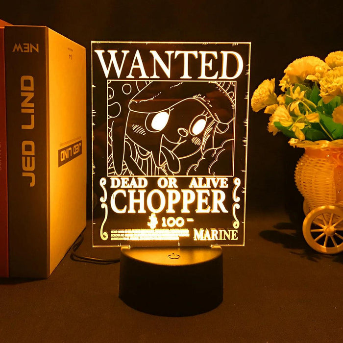 Lampe LED One Piece - Chopper Wanted-MANGA SHOP-Manga Shop
