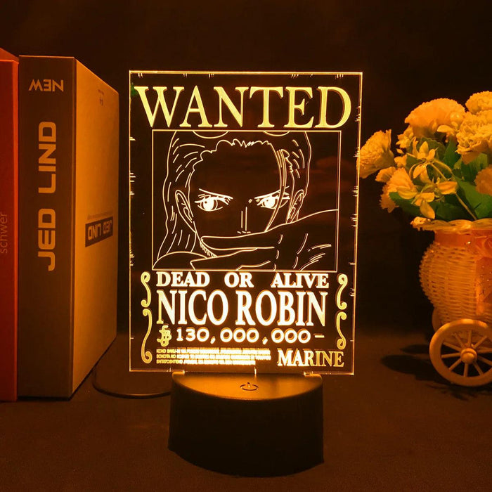 Lampe LED One Piece - Nico Robin Wanted-MANGA SHOP-Manga Shop