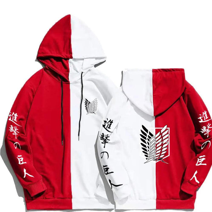 Pull Attaque des Titans - Colors-Manga Shop-Rouge-XS-Manga Shop