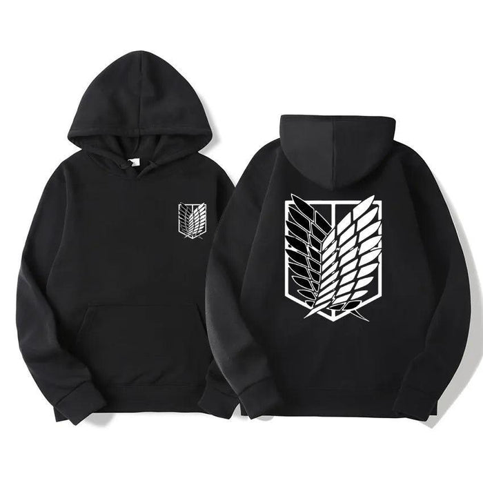 Pull Attaque Des Titans - Logo-MANGA SHOP-Noir-XS-Manga Shop