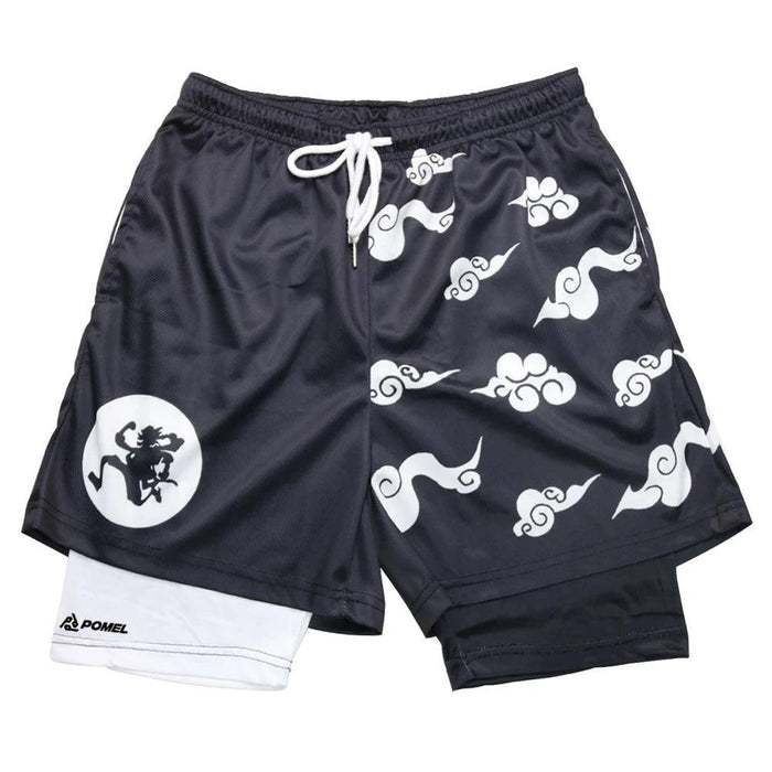Short de Fitness de Compression - One Piece Nika-MANGA SHOP-Manga Shop