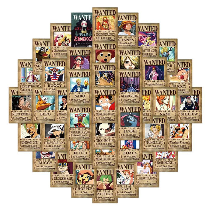 Stickers One Piece Wanted - 50pcs-Manga Shop-Manga Shop