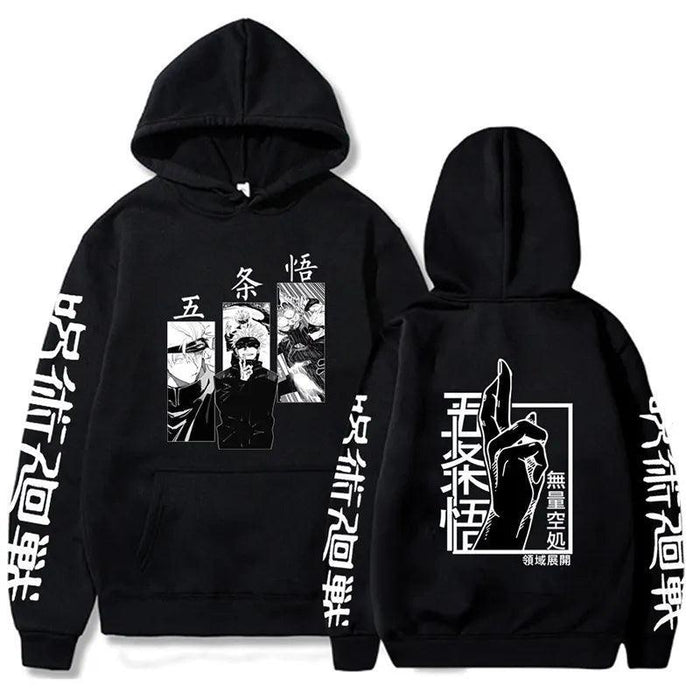 Sweat Jujutsu Kaisen - Satoru Gojo Imprimé-Manga Shop-Noir-XS-Manga Shop