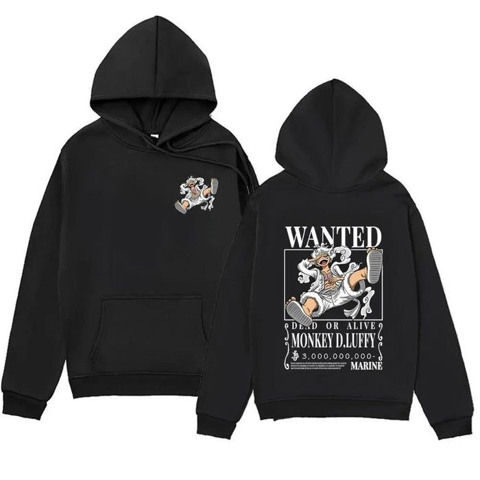 Sweat One Piece - Wanted Luffy-MANGA SHOP-Noir-XS-Manga Shop