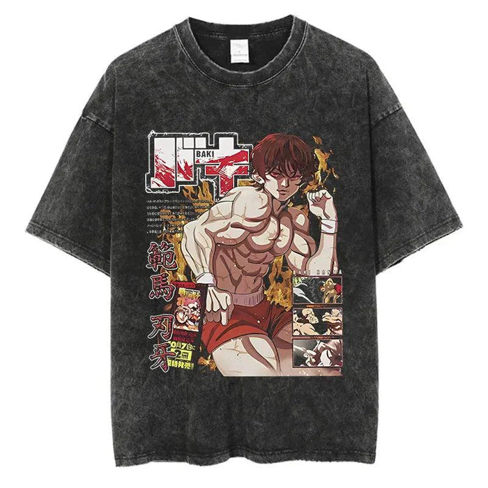T-Shirt Baki Hanma - Épreuve de Force-Manga Shop-Manga Shop