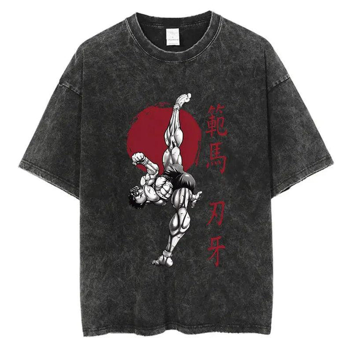 T-Shirt Baki Hanma - Kick-Manga Shop-Manga Shop