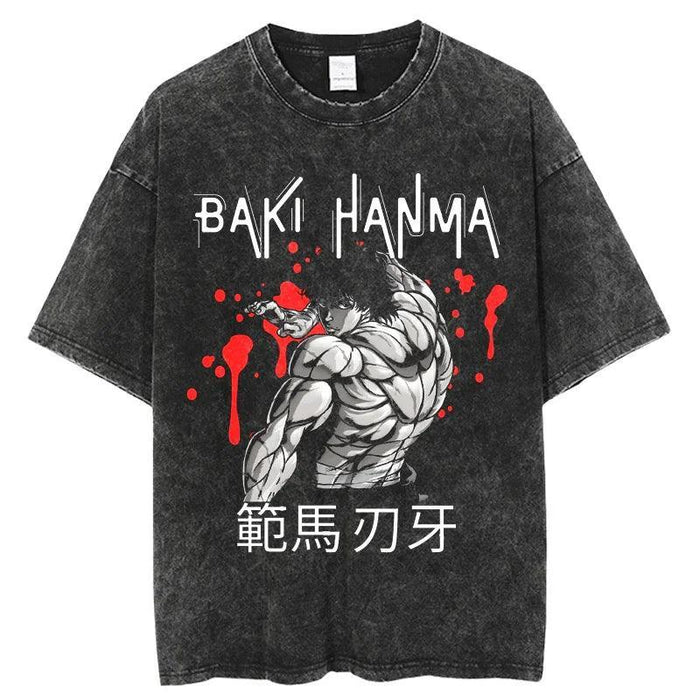 T-Shirt Baki - Hanma-Manga Shop-Manga Shop