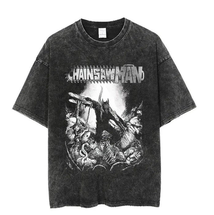 T-Shirt Chainsaw Man - Hell-Manga Shop-Manga Shop