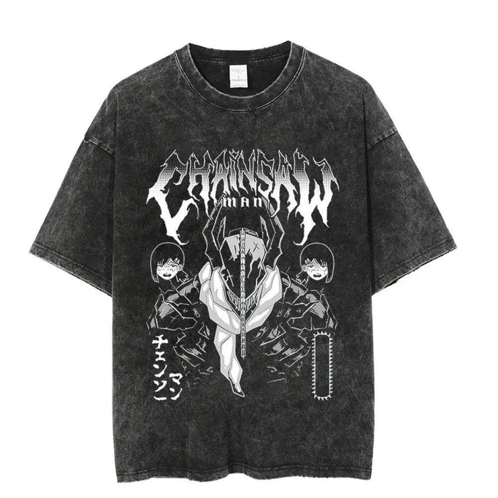 T-Shirt Chainsaw Man - Shadow-Manga Shop-Manga Shop