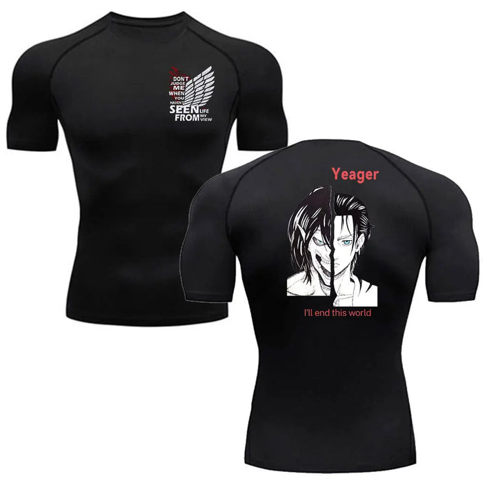 T-Shirt de Compression - Attaque des Titans-Manga Shop-Manga Shop
