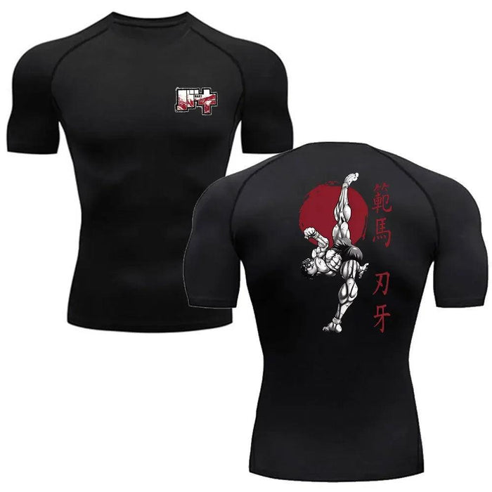 T-Shirt de Compression - Baki Kick-MANGA SHOP-Manga Shop