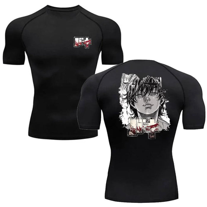 T-Shirt de Compression - Baki Stronger-MANGA SHOP-Manga Shop