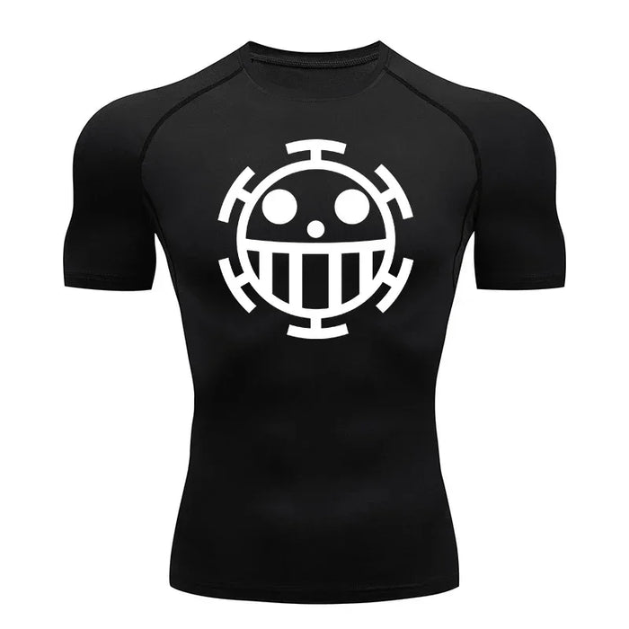 T-Shirt de Compression - Jolly Roger-Manga Shop-Noir-XS-Manga Shop