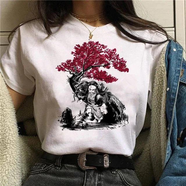 T-Shirt Demon Slayer - Nezuko Flower-Manga Shop-Manga Shop