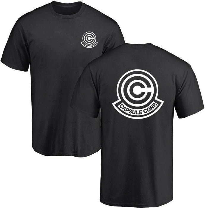 T-Shirt Dragon Ball Z - Capsule Logo-Manga Shop-Noir-XS-Manga Shop