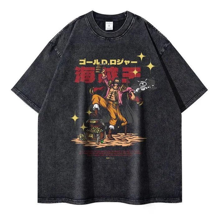 T-Shirt One Piece - Gol D. Roger Vintage-Manga Shop-Manga Shop