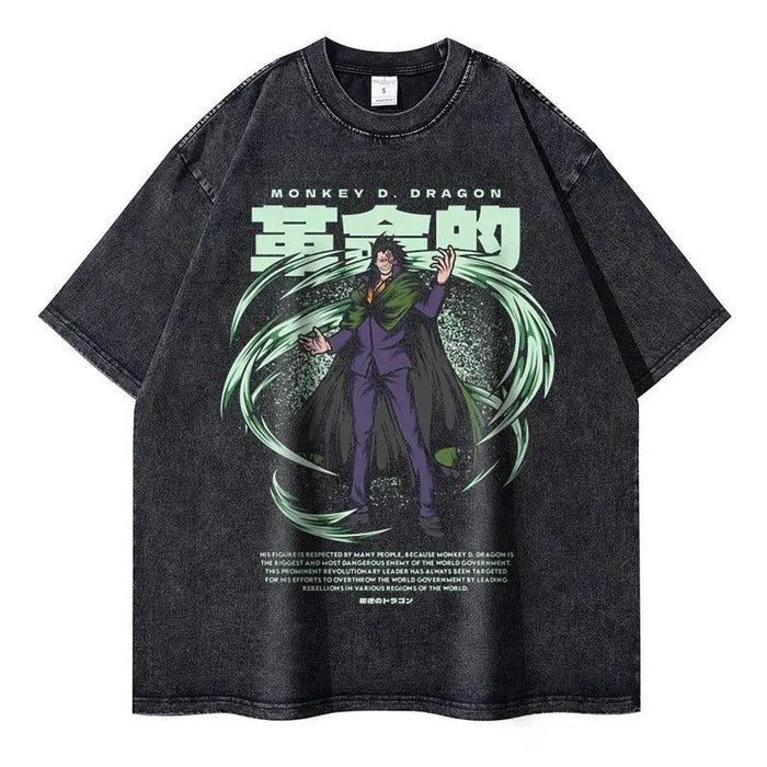 T-Shirt One Piece - Monkey D. Dragon Vintage-Manga Shop-Manga Shop