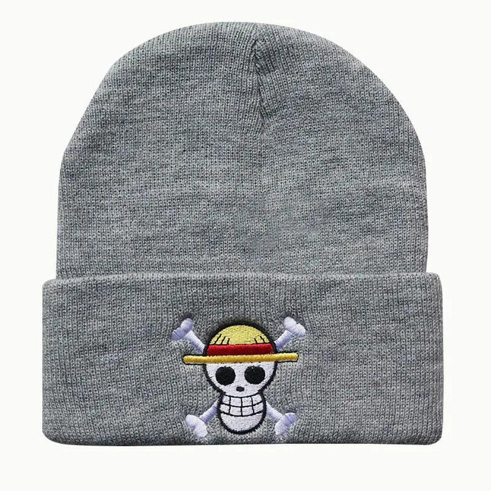 Bonnet One Piece - Jolly Roger-MANGA SHOP-Gris-Manga Shop