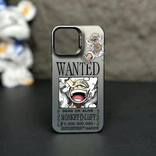 Coques iPhone One Piece Wanted Nika-Manga Shop-Argent-iPhone 14-Manga Shop