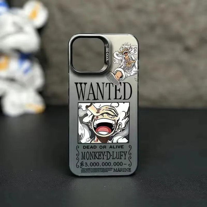 Coques iPhone One Piece Wanted Nika-Manga Shop-Argent-iPhone 14-Manga Shop