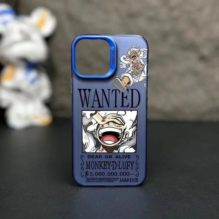 Coques iPhone One Piece Wanted Nika-Manga Shop-Bleu-iPhone 14-Manga Shop