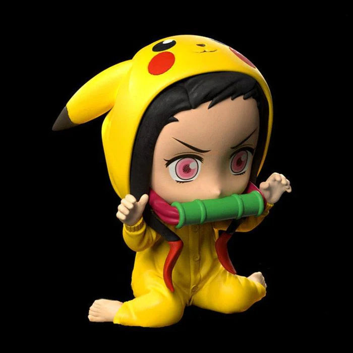 Figurine Demon Slayer Nezuko Kamado Pikachu-MANGA SHOP-Manga Shop