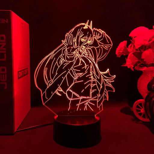 Lampe LED Chainsaw Man - Power Fire-MANGA SHOP-Manga Shop