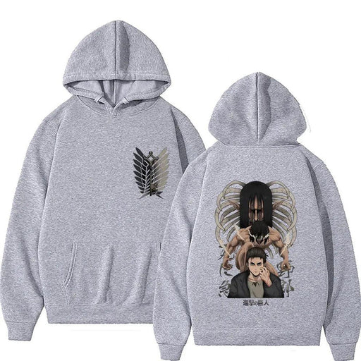 Pull Attaque des Titans - Eren-Manga Shop-Gris-XS-Manga Shop