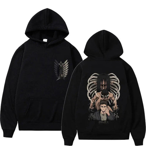 Pull Attaque des Titans - Eren-Manga Shop-Noir-XS-Manga Shop