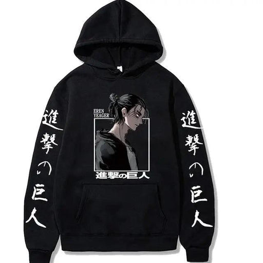 Pull Attaque des Titans - Eren Yeager-Manga Shop-Noir-XS-Manga Shop