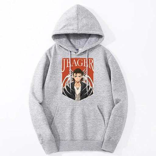 Pull Attaque des Titans - Jeager-Manga Shop-Gris-XS-Manga Shop