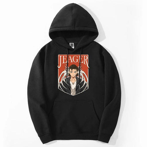 Pull Attaque des Titans - Jeager-Manga Shop-Noir-XS-Manga Shop