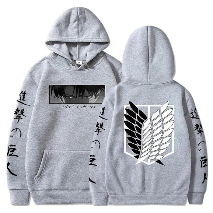 Pull Attaque des Titans - Levi Eye-Manga Shop-Gris-XS-Manga Shop