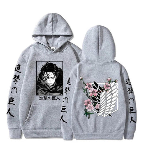 Pull Attaque des Titans - Levi-Manga Shop-Gris-XS-Manga Shop