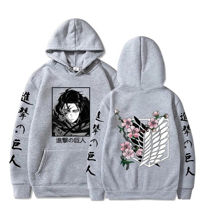 Pull Attaque des Titans - Levi-Manga Shop-Gris-XS-Manga Shop