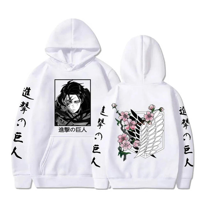 Pull Attaque des Titans - Levi-Manga Shop-Blanc-XS-Manga Shop