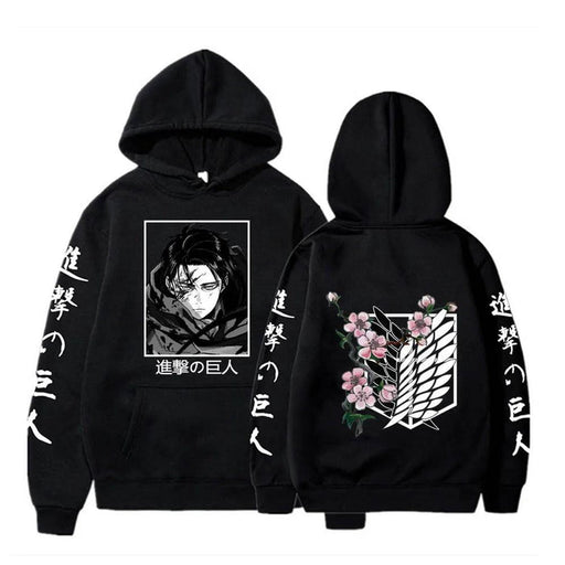 Pull Attaque des Titans - Levi-Manga Shop-Noir-XS-Manga Shop