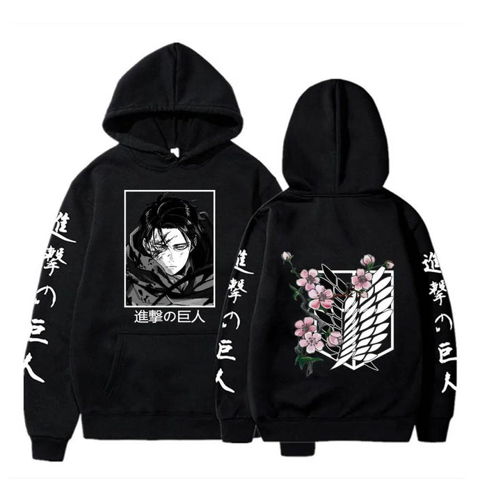 Pull Attaque des Titans - Levi-Manga Shop-Noir-XS-Manga Shop