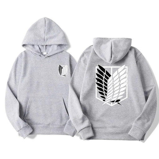 Pull Attaque Des Titans - Logo-MANGA SHOP-Gris-XS-Manga Shop
