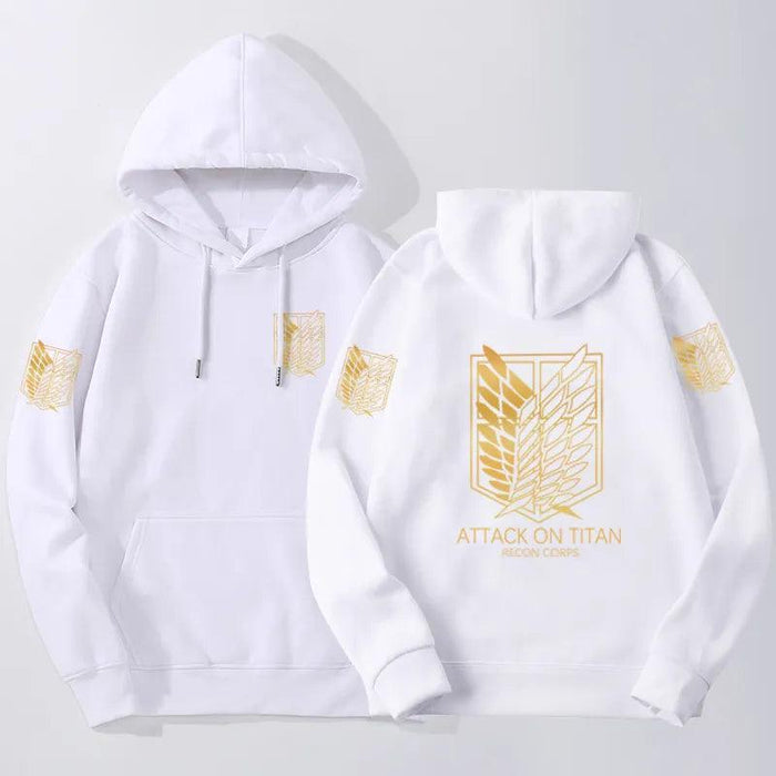 Pull Attaque Des Titans - Recon-Manga Shop-Blanc-XS-Manga Shop