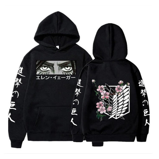 Pull Attaque des Titans - Yeager Eyes-Manga Shop-Noir-XS-Manga Shop
