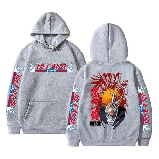 Pull Bleach - Kurosaki Ichigo Imprimé-Manga Shop-Gris-XS-Manga Shop
