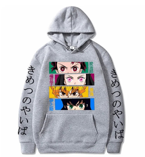 Pull Demon Slayer - Eyes-Manga Shop-Gris-XS-Manga Shop