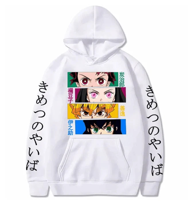Pull Demon Slayer - Eyes-Manga Shop-Blanc-XS-Manga Shop