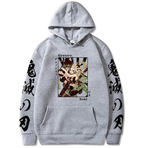 Pull Demon Slayer - Gyutaro & Daki-Manga Shop-Gris-XS-Manga Shop