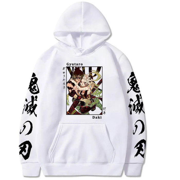 Pull Demon Slayer - Gyutaro & Daki-Manga Shop-Blanc-XS-Manga Shop