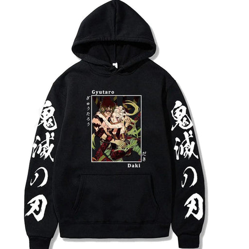 Pull Demon Slayer - Gyutaro & Daki-Manga Shop-Noir-XS-Manga Shop