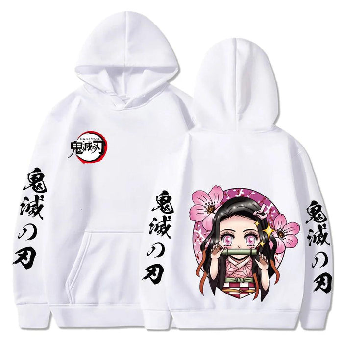 Pull Demon Slayer - Kamado Nezuko Harajuku-MANGA SHOP-Blanc-XS-Manga Shop