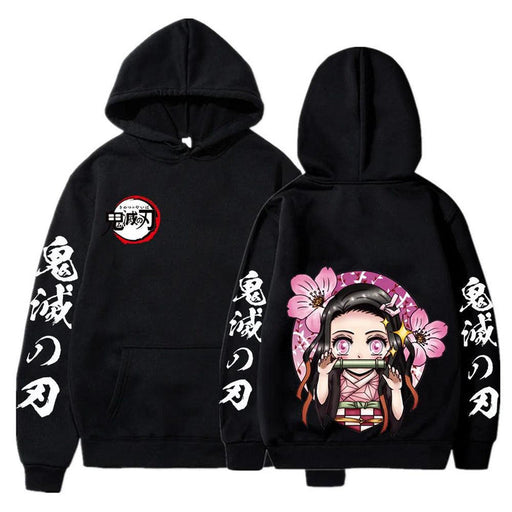 Pull Demon Slayer - Kamado Nezuko Harajuku-MANGA SHOP-Noir-XS-Manga Shop